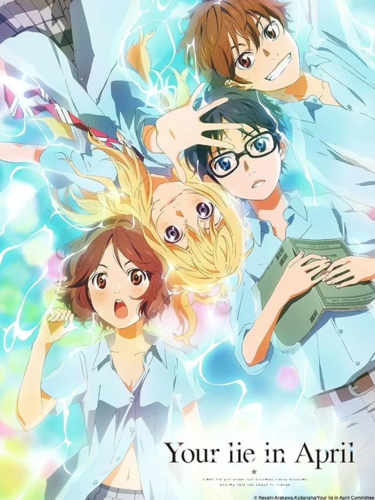 Poster resmi anime Your Lie in April (Dok.A-1 Pictures)