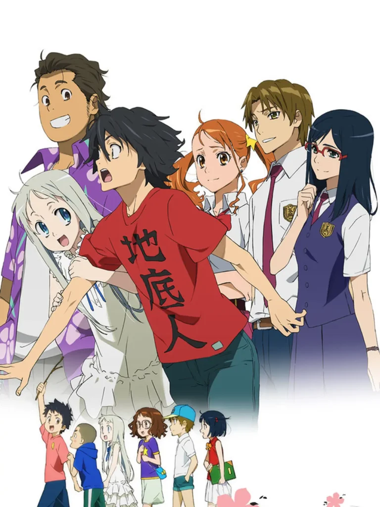 Poster resmi anime Anohana: The Flower We Saw That Day (Dok.A-1 Pictures)